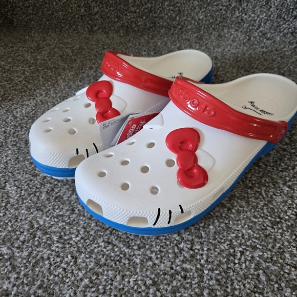 CROCS Other - UNISEX Crocs Hello Kitty Classic Clog 50th Anniversary Men 11 Women 13 NEW